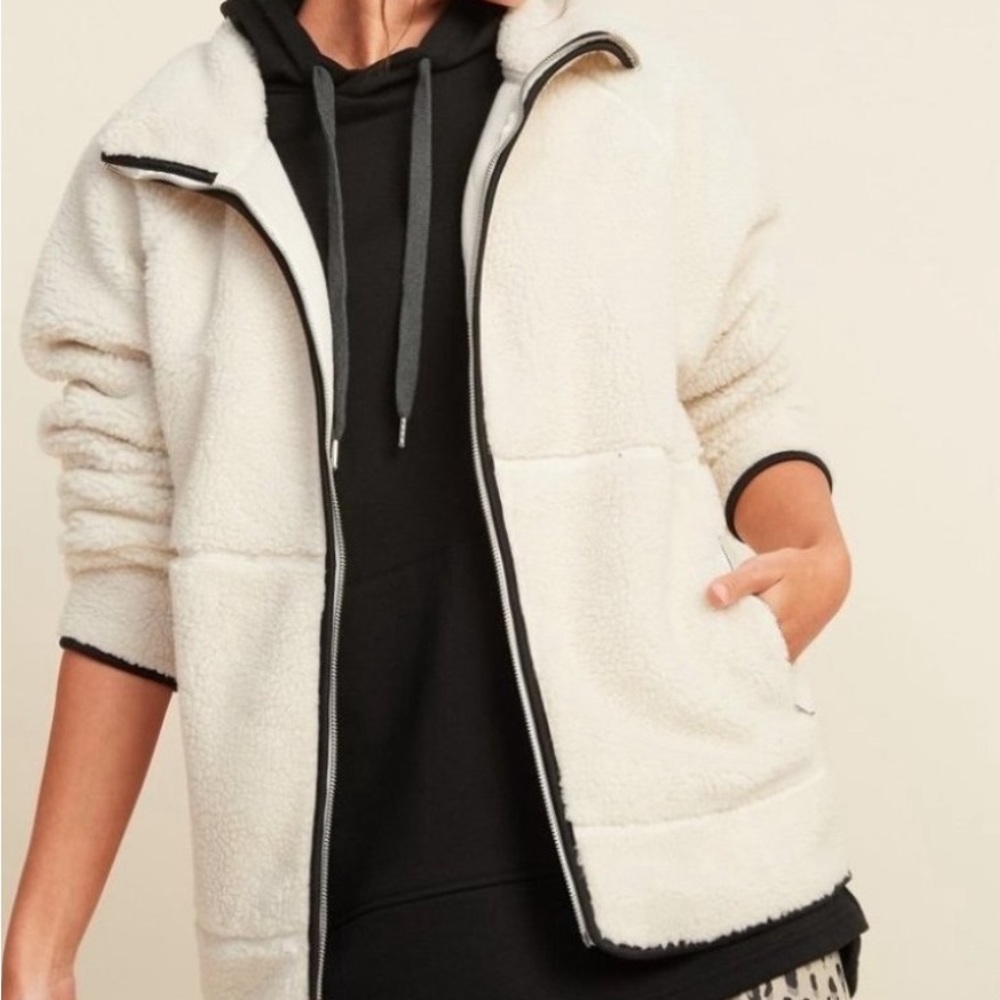 Cream Sherpa Jacket